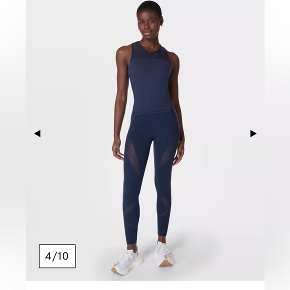 Sweaty Betty Power Illusion Mesh 7/8 Workout Leggings size L *NWT* - Picture 2 of 8